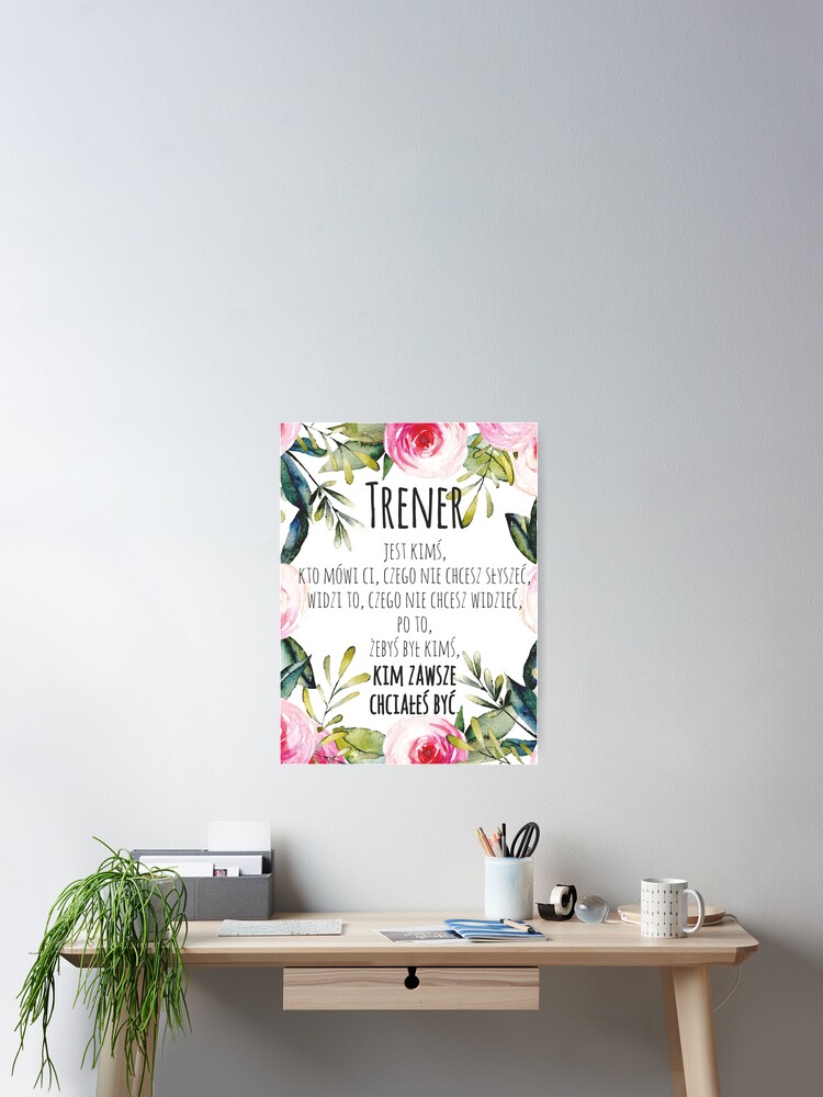 Poster Excellent Formateur Citation En Polonais Formateur Merci Citation Cadeau D Appreciation Par Tanabe Redbubble