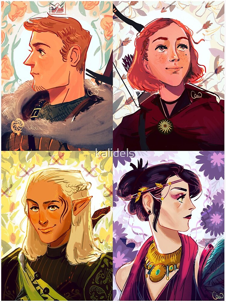 dragon age: origins - romanceable companions Greeting Card for Sale by  kalidels