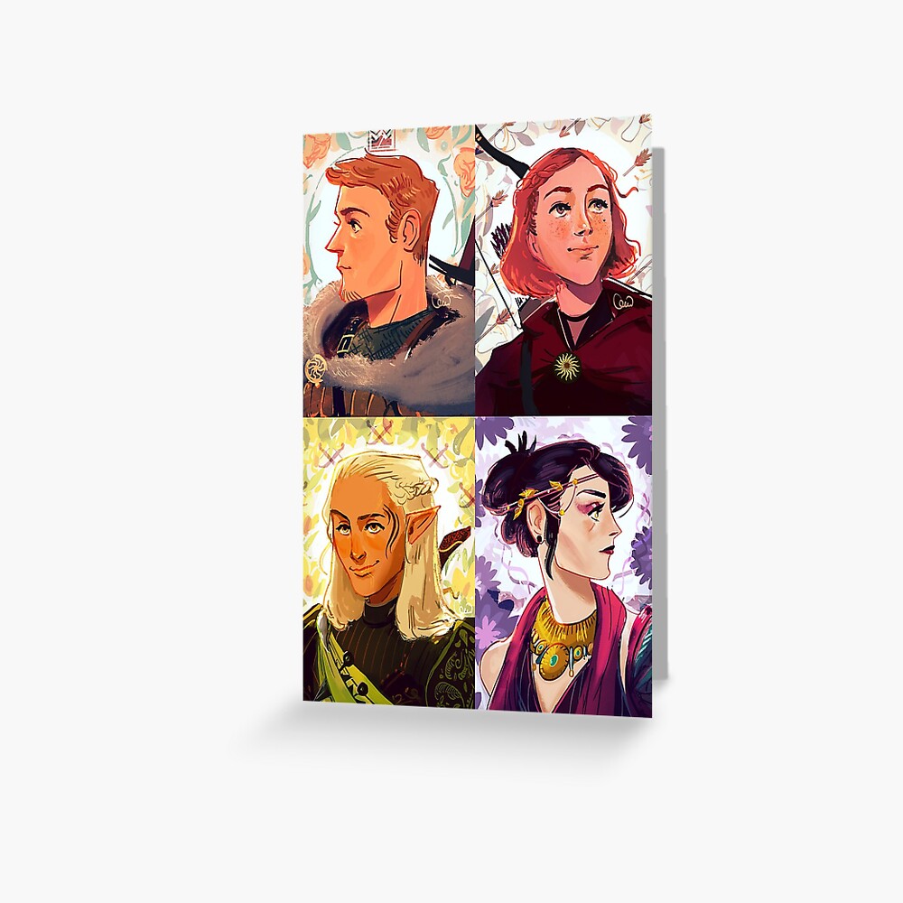 dragon age: origins - romanceable companions Greeting Card for Sale by  kalidels