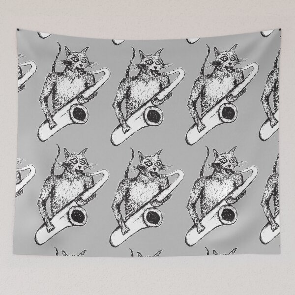 Item preview, Saxy Cat Saxophone Kitty designed and sold by amanda metalcat dodds.