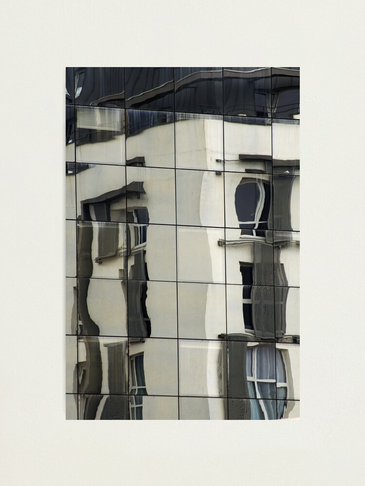 Alternate view of Building reflections in Annecy Photographic Print