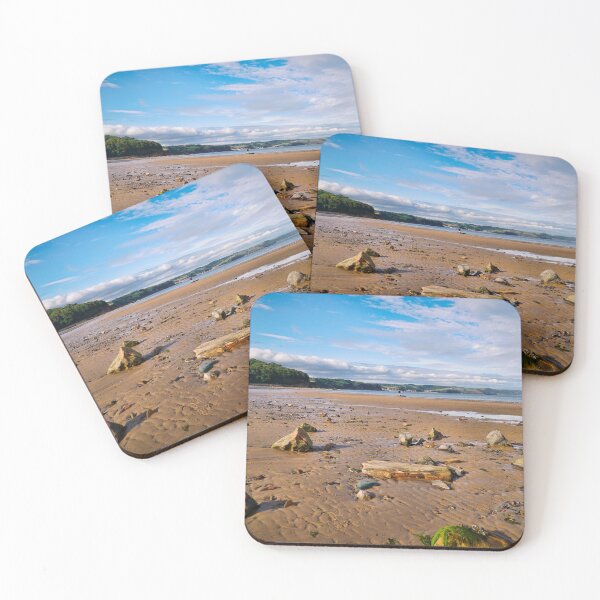 Item preview, Evening Sunshine On Wet Beach - Coastal Scenery - Saundersfoot designed and sold by Harmony Of The Mind.