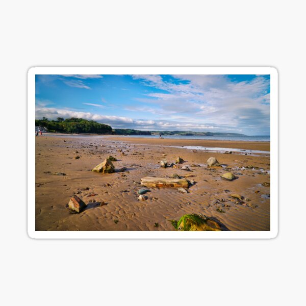 Item preview, Evening Sunshine On Wet Beach - Coastal Scenery - Saundersfoot designed and sold by Harmony Of The Mind.