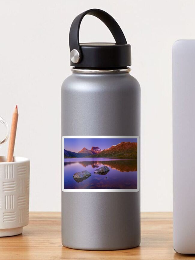 Thumbnail 1 of 3, Sticker, Cradle Mountain Sunrise designed and sold by paulmp.