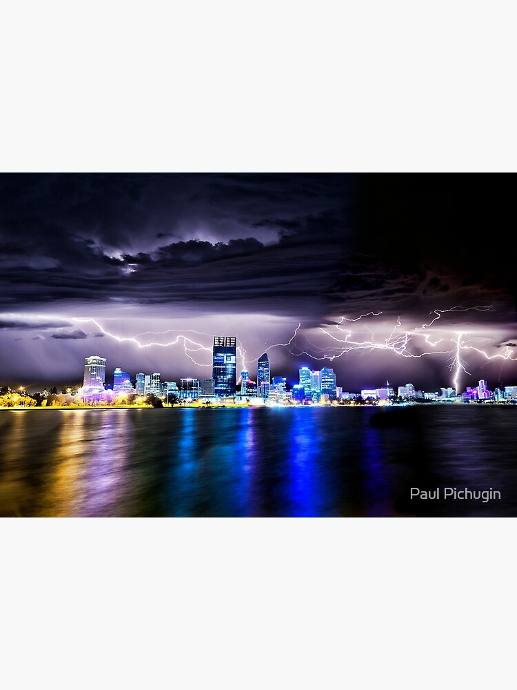 Discover Perth Lightning Storm Canvas