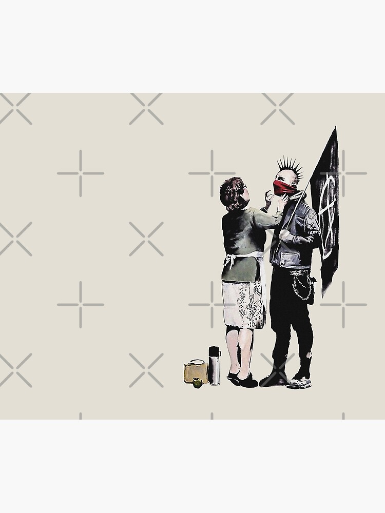 BANKSY ANARCHIST PUNK and Mother Punk Wall Art Anarchist Poster