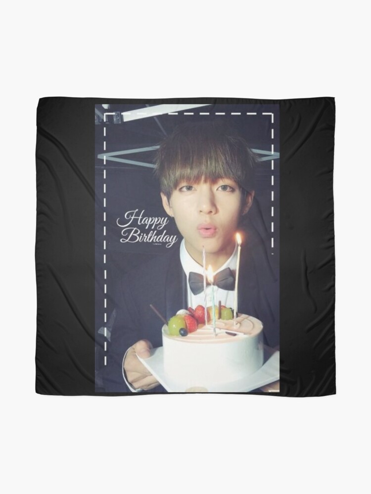 Happy Birthday Card Bts Kpop Bangtan 3 Scarf By Michiyo Goods