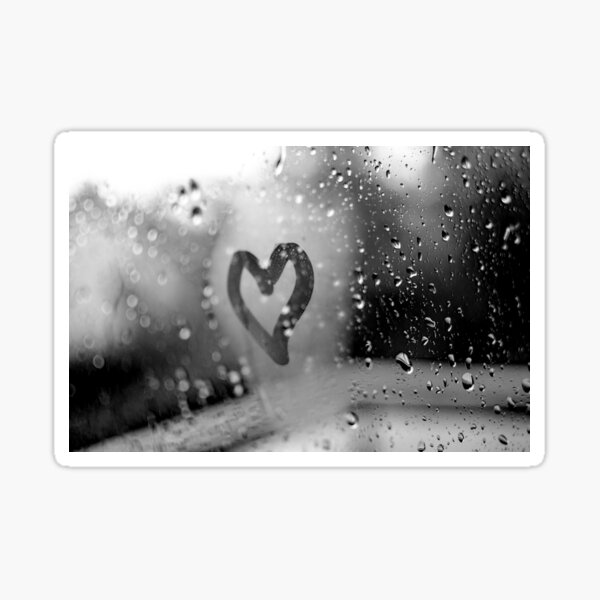 Artikel-Vorschau von heart on window (blackandwhite), designt und verkauft von Nicolettas Shop.