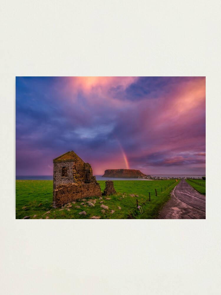 Alternate view of Sunset over Stanley, Tasmania Photographic Print