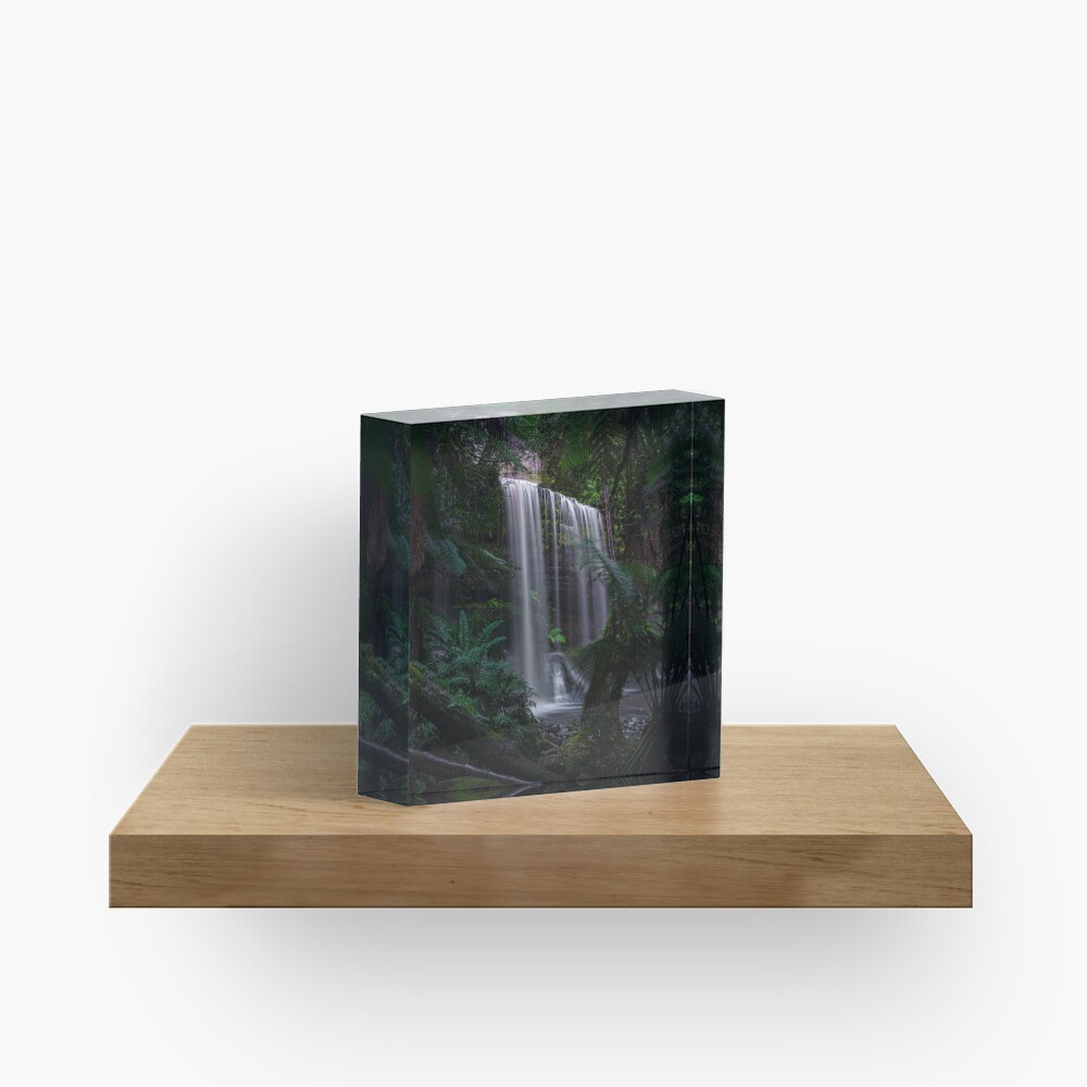 Russell Falls, Tasmania Acrylic Block