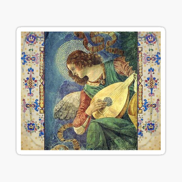 Item preview, MUSIC MAKING CHRISTMAS ANGEL Lute Player  designed and sold by BulganLumini.