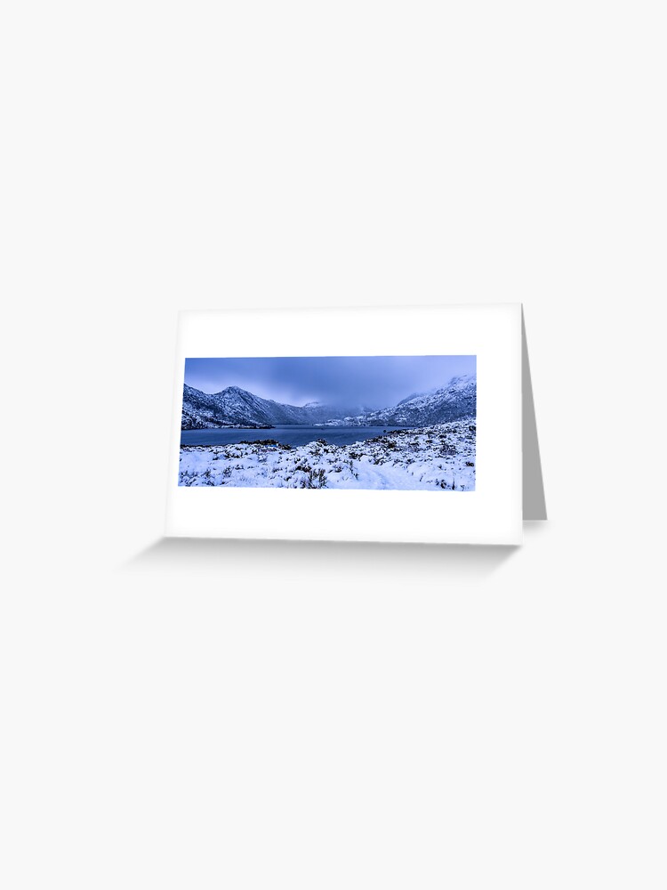Thumbnail 1 of 2, Greeting Card, Dove Lake in the Snow designed and sold by paulmp.