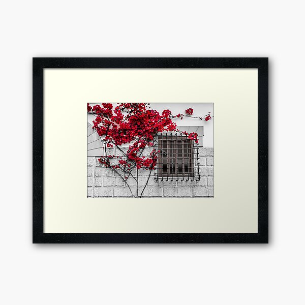 Spanisches Fenster Gerahmter Kunstdruck