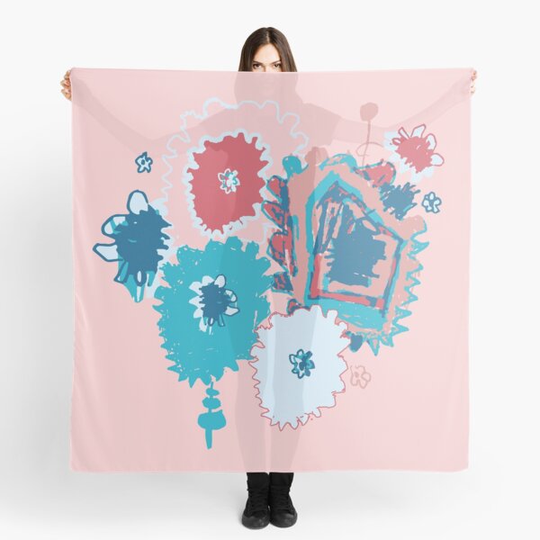 Eliana - sherbert - no embellishment - Single Motif Scarf