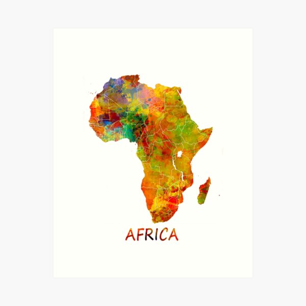 Item preview, Africa map #africa #map designed and sold by JBJart.