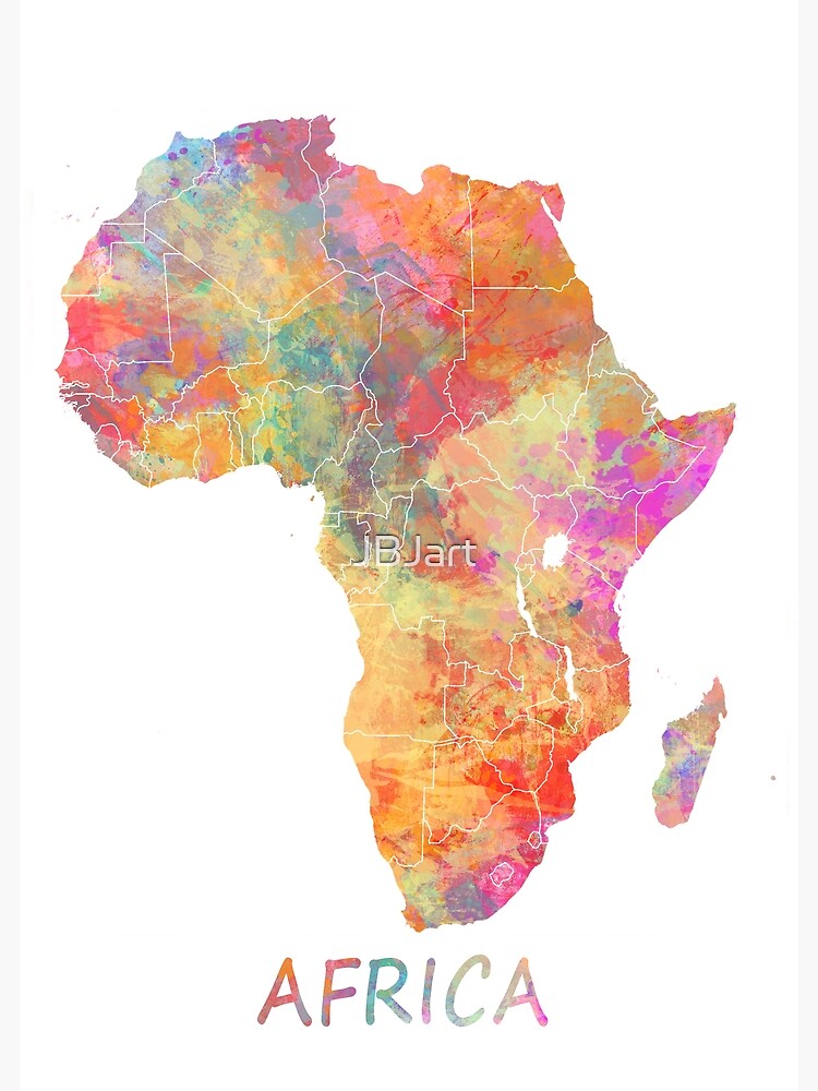 Map Africa #africa #map by JBJart