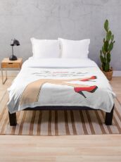Motivational quote about high heels- womens shoes and legs Throw Blanket