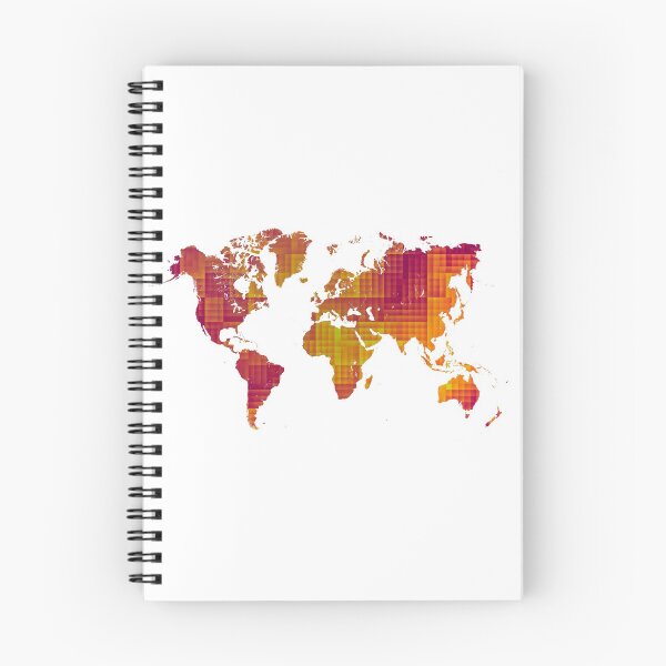 Item preview, World map orange cube #map #worldmap designed and sold by JBJart.