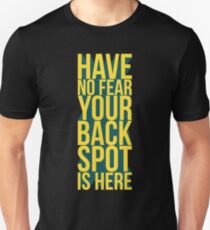 Have No Fear Backspot Back Spot Cheerleading Cheerleader Slim Fit T-Shirt