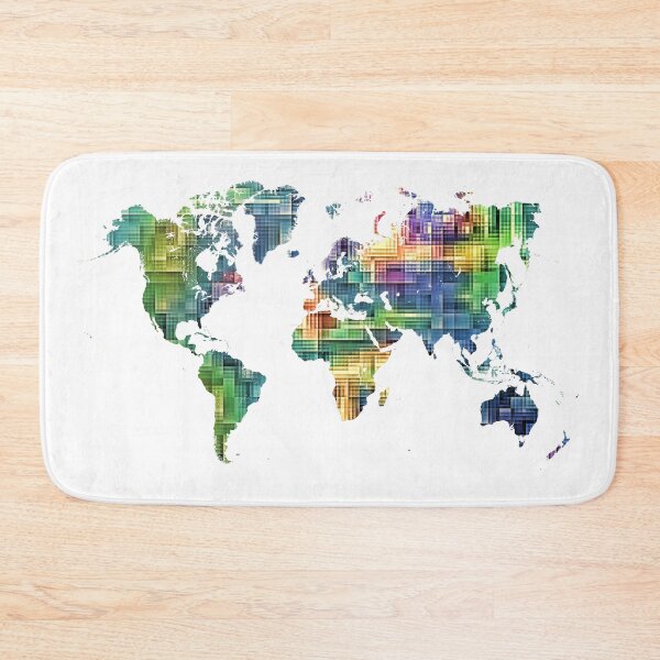 Item preview, Map of the world geometric #map #worldmap designed and sold by JBJart.