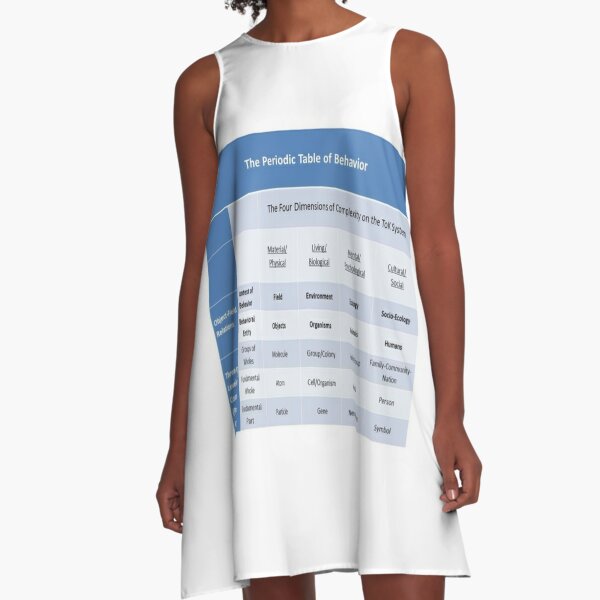 Periodic Table of Behavior for Psychology A-Line Dress