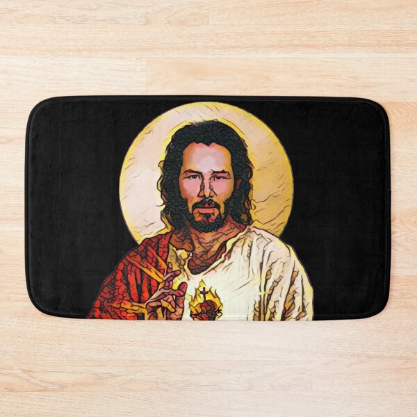 Holy Keanu - T-Shirts, Gadgets & Face Masks Bath Mat