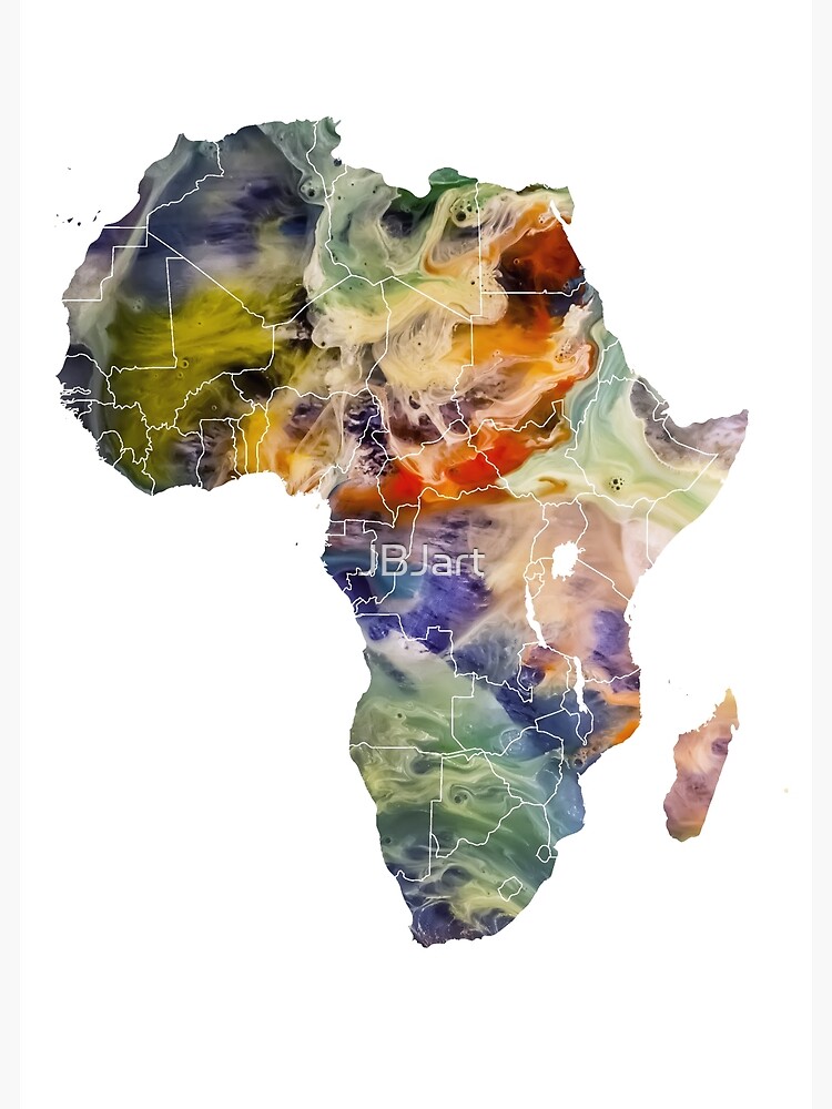 Map Africa 6 #africa #map by JBJart