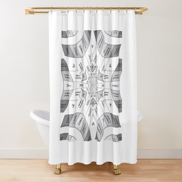 Flower of Knowledge Shower Curtain