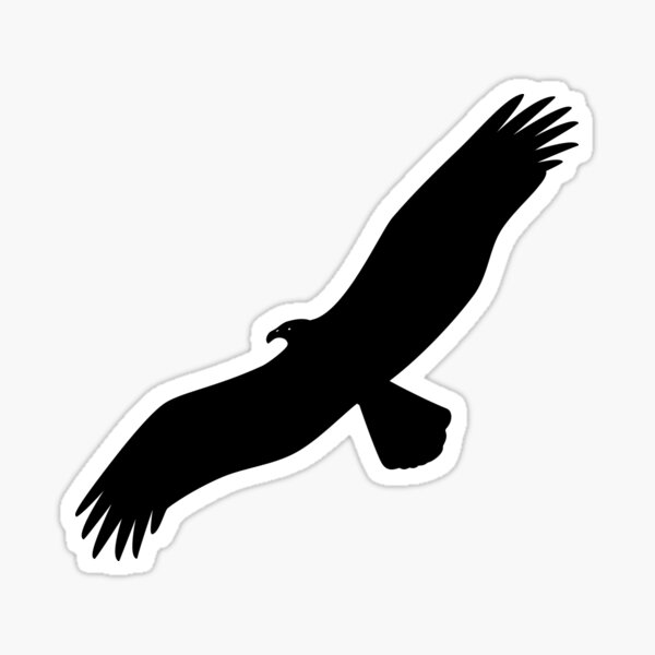 Spooky Vulture Silhouette Sticker