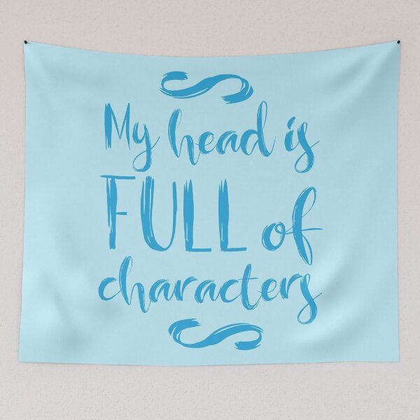 Item preview, my head is full of characters!  designed and sold by jazzydevil.