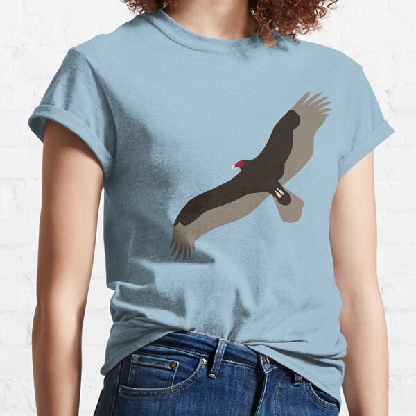 T shirt design scavenger with vulture bird perch Vector Image