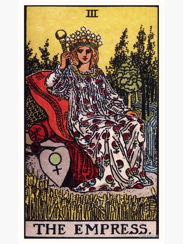 The Empress Tarot Card" Greeting Card Sale by wildtribe | Redbubble