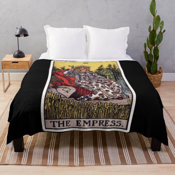 III. The Empress Tarot Card Throw Blanket
