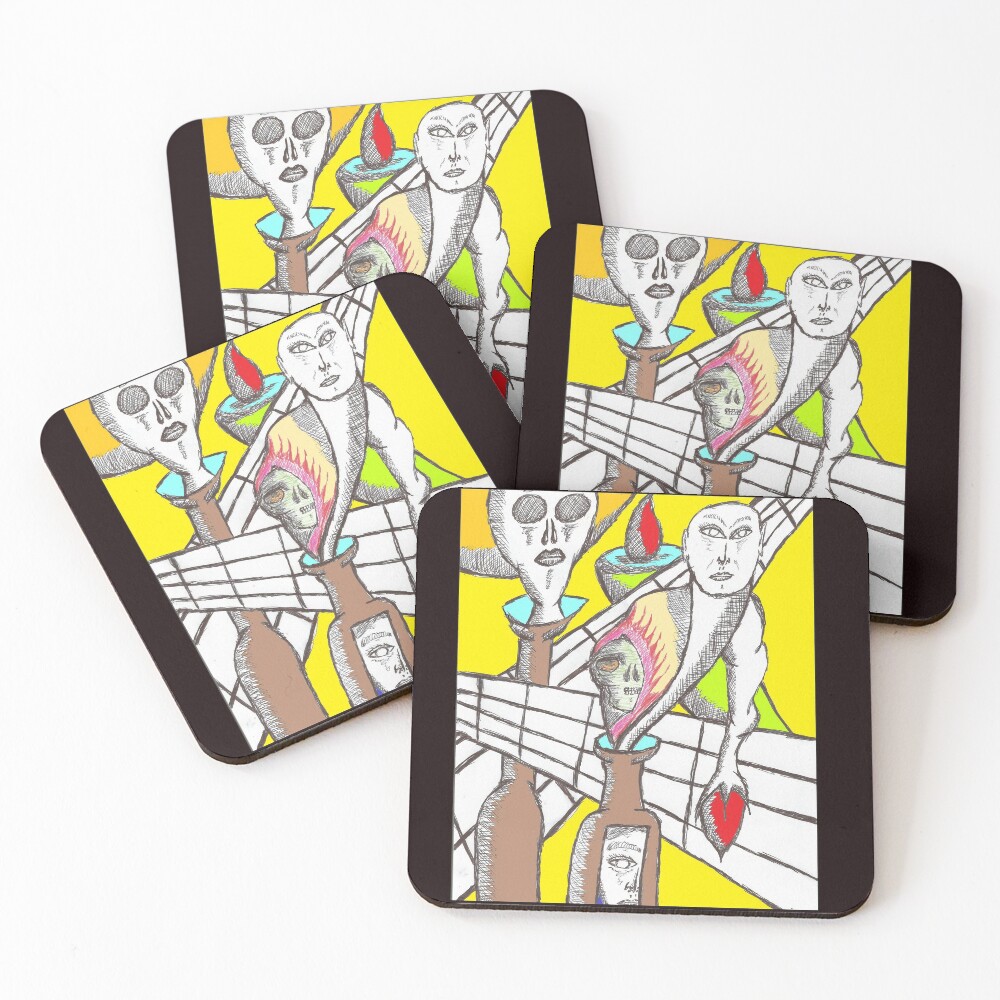 Item preview, Coasters (Set of 4) designed and sold by wormink.