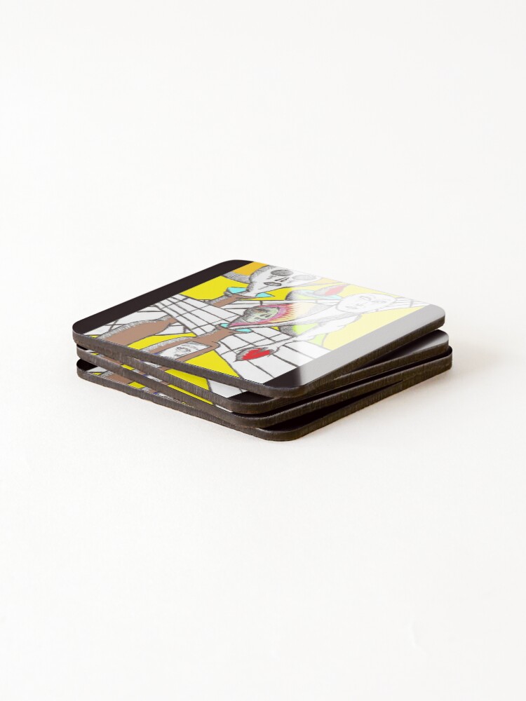 Thumbnail 4 of 5, Coasters (Set of 4), systematically erratic designed and sold by wormink.