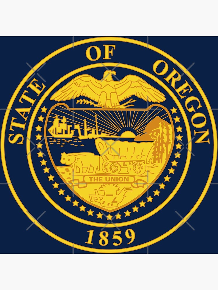 Oregon State Seal Poster For Sale By Charliecreator Redbubble