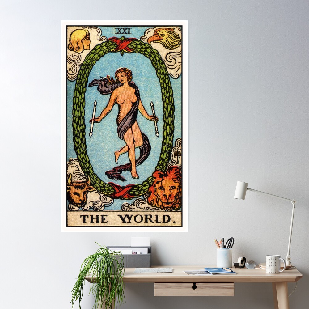 XXI. The World Tarot Card | Poster
