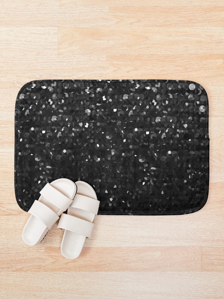 Alternate view of Black Crystal Bling Strass G283 Bath Mat