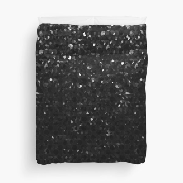 Black Crystal Bling Strass G283 Duvet Cover