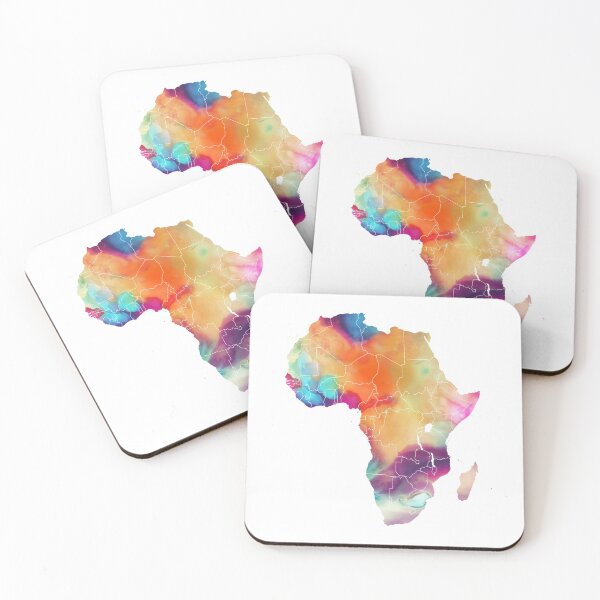Item preview, Africa map 7 watercolor #africa #map designed and sold by JBJart.