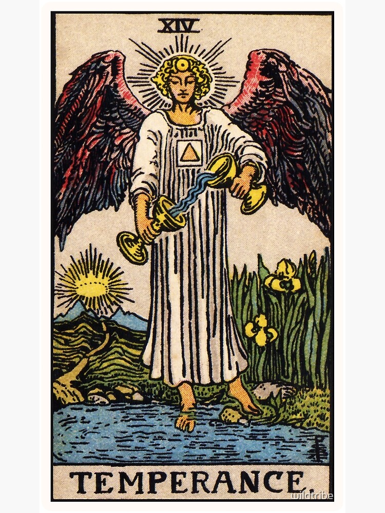 XIV. Temperance Tarot Card" Poster Sale by wildtribe Redbubble