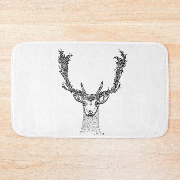 Item preview, Deer in Doodling Style designed and sold by Jane M Lucas.