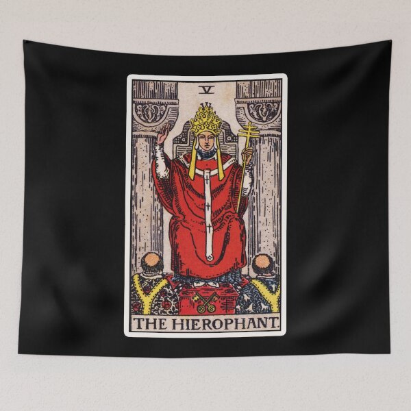 Item preview, V. The Hierophant Tarot Card designed and sold by wildtribe.