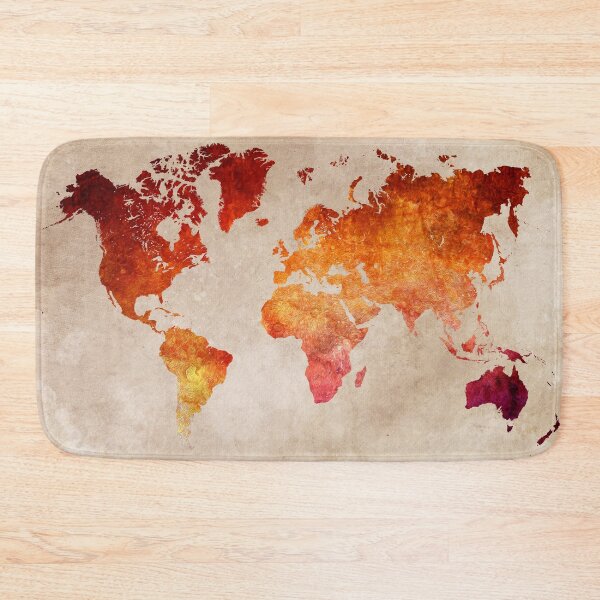 Item preview, Map of the world Red World #map #worldmap designed and sold by JBJart.