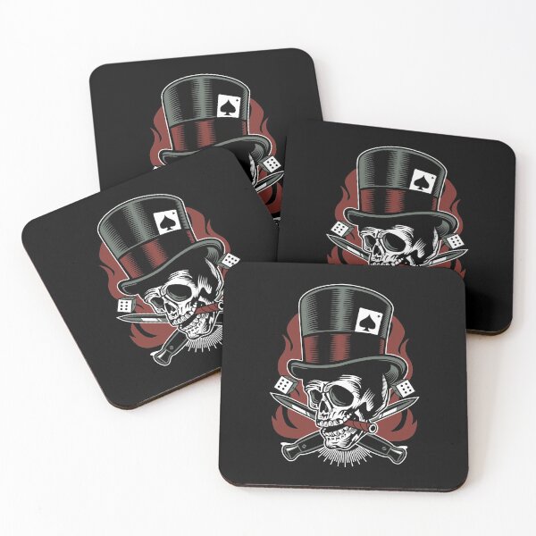 Item preview, Real Outlaw Skull /  Gambling Luck Dice  Poker Casino Gamber Gift Idea designed and sold by SimonGs.