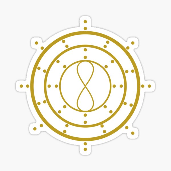 Infinity circles and spots Sticker