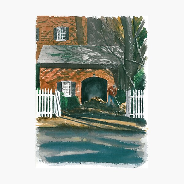 Salem Leaves Photographic Print
