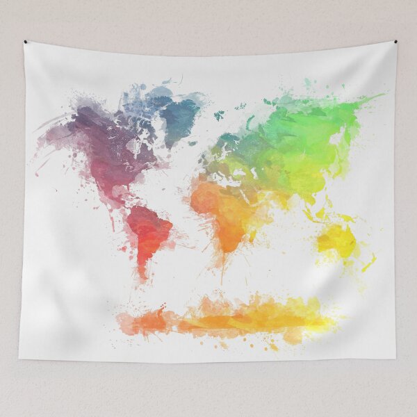 Item preview, World Map splash 4 #worldmap #map designed and sold by JBJart.