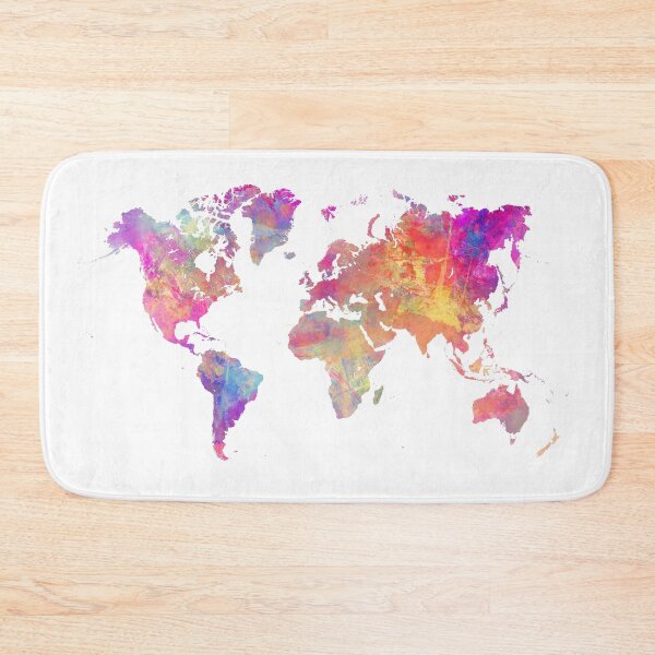 Item preview, World Map Violet #worldmap #map designed and sold by JBJart.