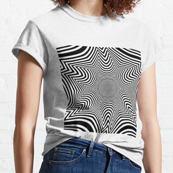 #Illusion, #pattern, #vortex, #hypnosis, abstract, design, twist, art, illustration, psychedelic Classic T-Shirt